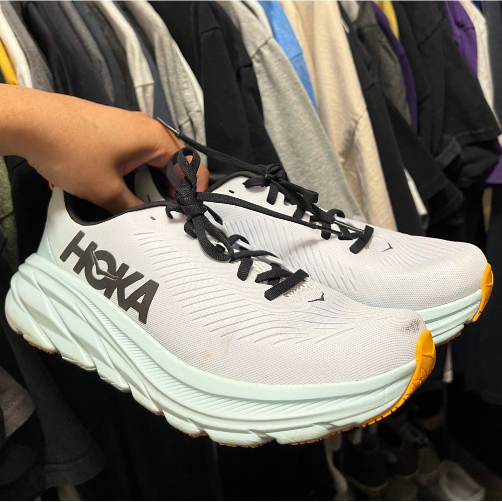 HoKa Rincon 3 White/Blue Glass